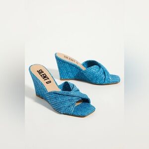 NEW Silent D Katia Wedges in BLUE